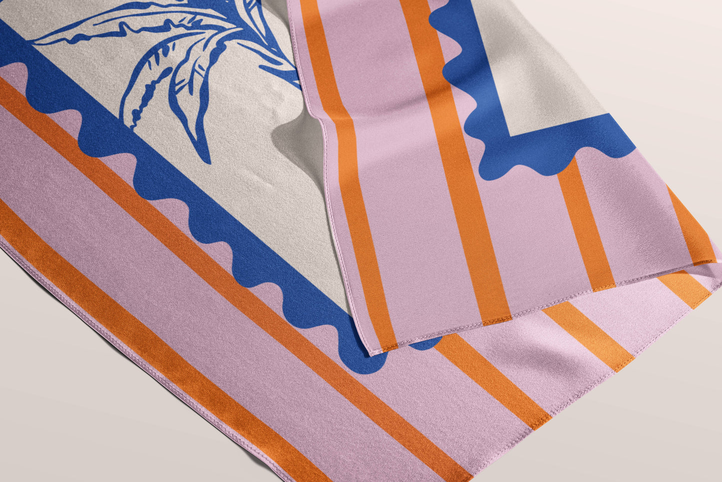 POSTCARD 68 × 68 cm silk scarf 