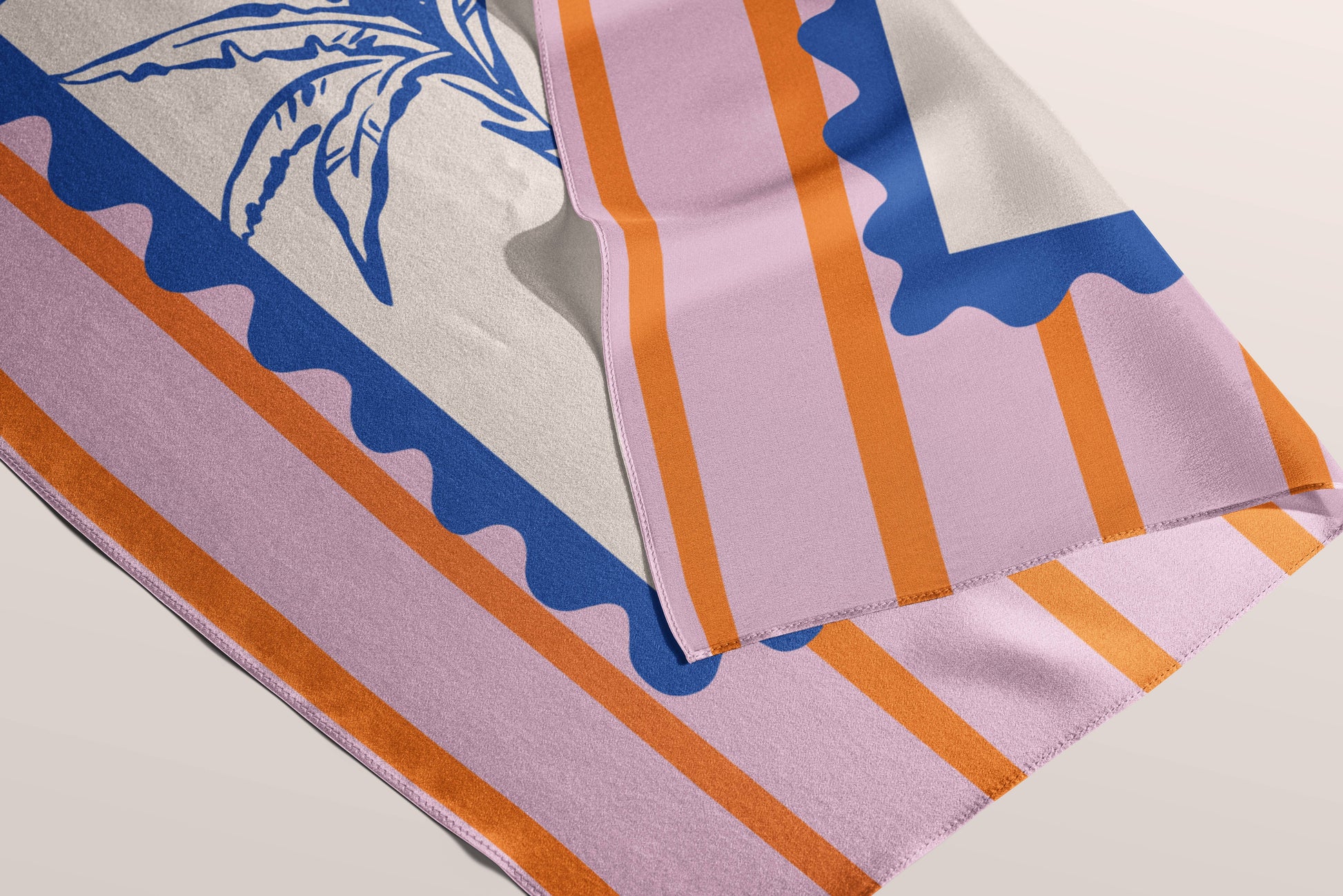 POSTCARD 68 × 68 cm silk scarf 
