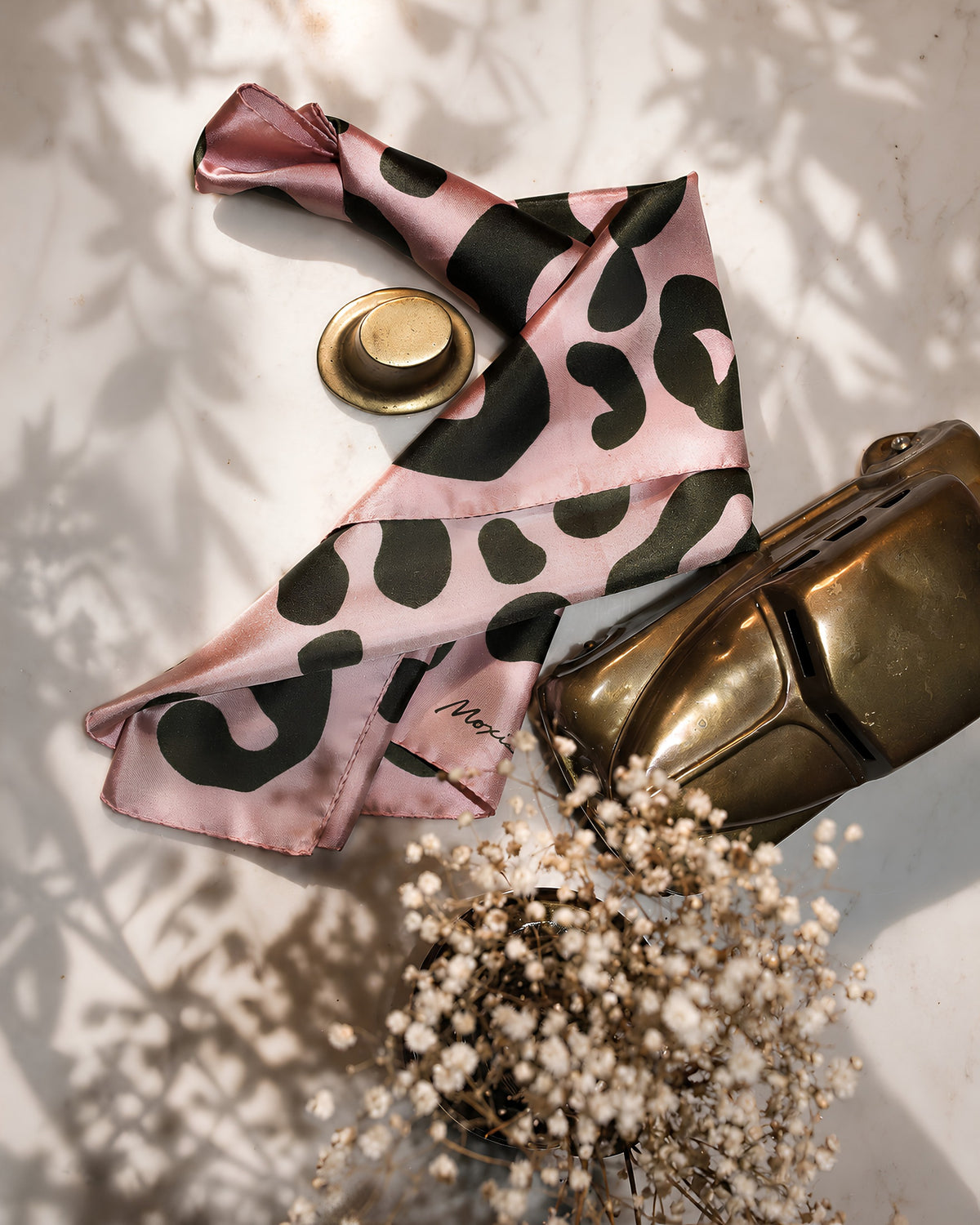 Silk Scarf "Untamed" - Creole Pink