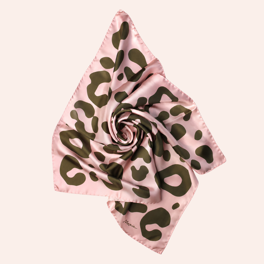 Silk Scarf "Untamed" - Creole Pink